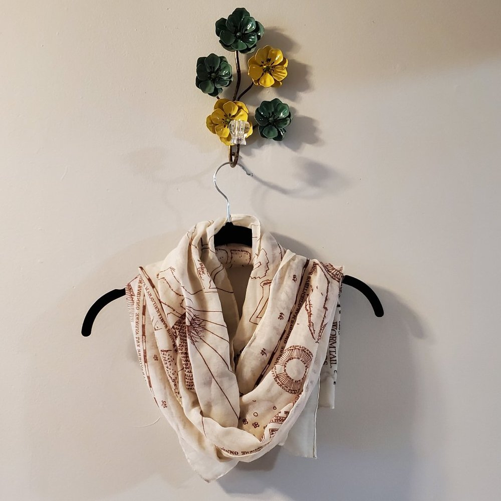 Harry Potter Marauders Map Scarf